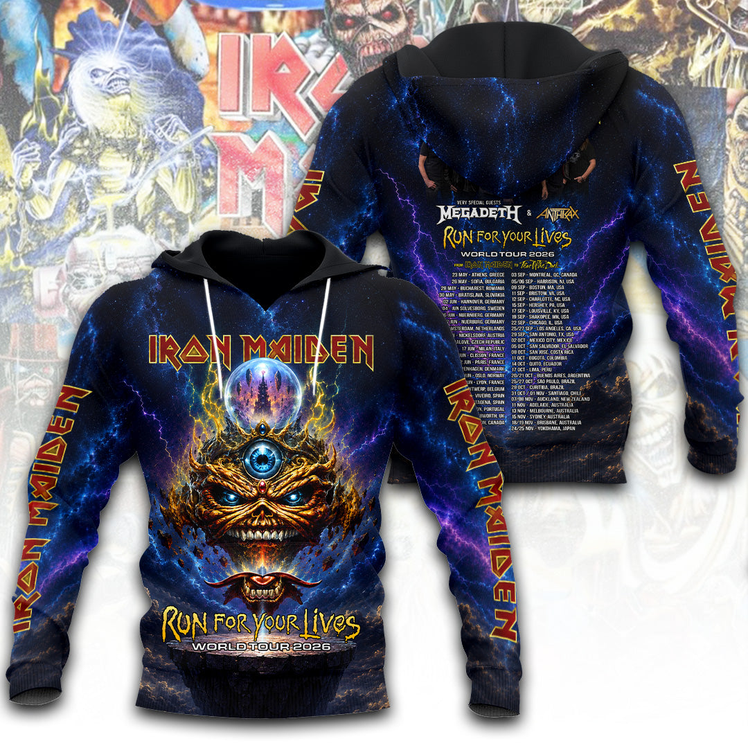 Iron Maiden Tour 2026 3D Apparel – TANTN24170