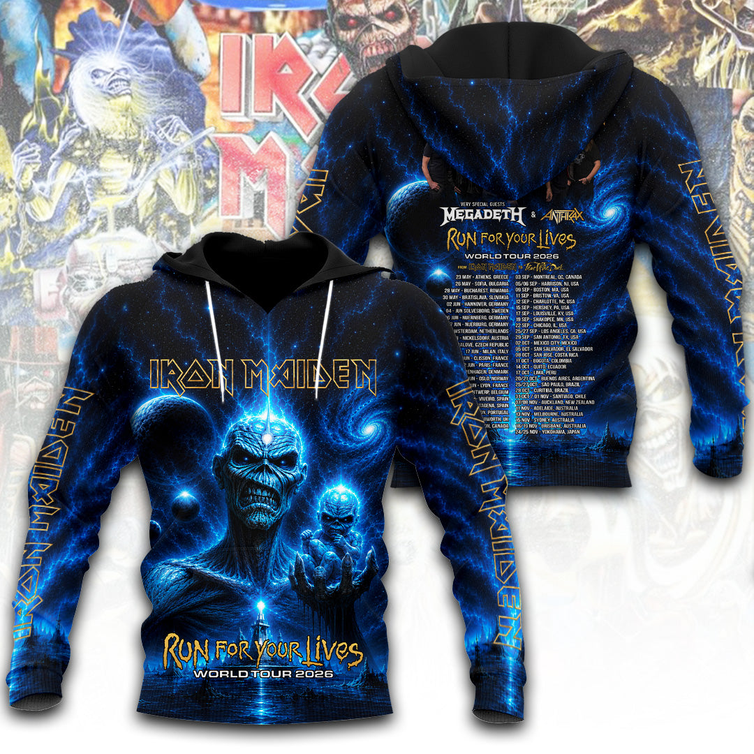 Iron Maiden Tour 2026 3D Apparel – TANTN24172