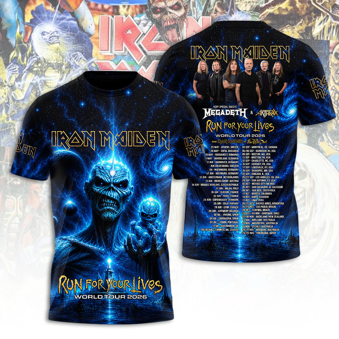 Iron Maiden Tour 2026 3D Apparel – TANTN24172