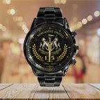 Newcastle United 135th Anniversary Black Stainless Steel Watch – TANTN24183