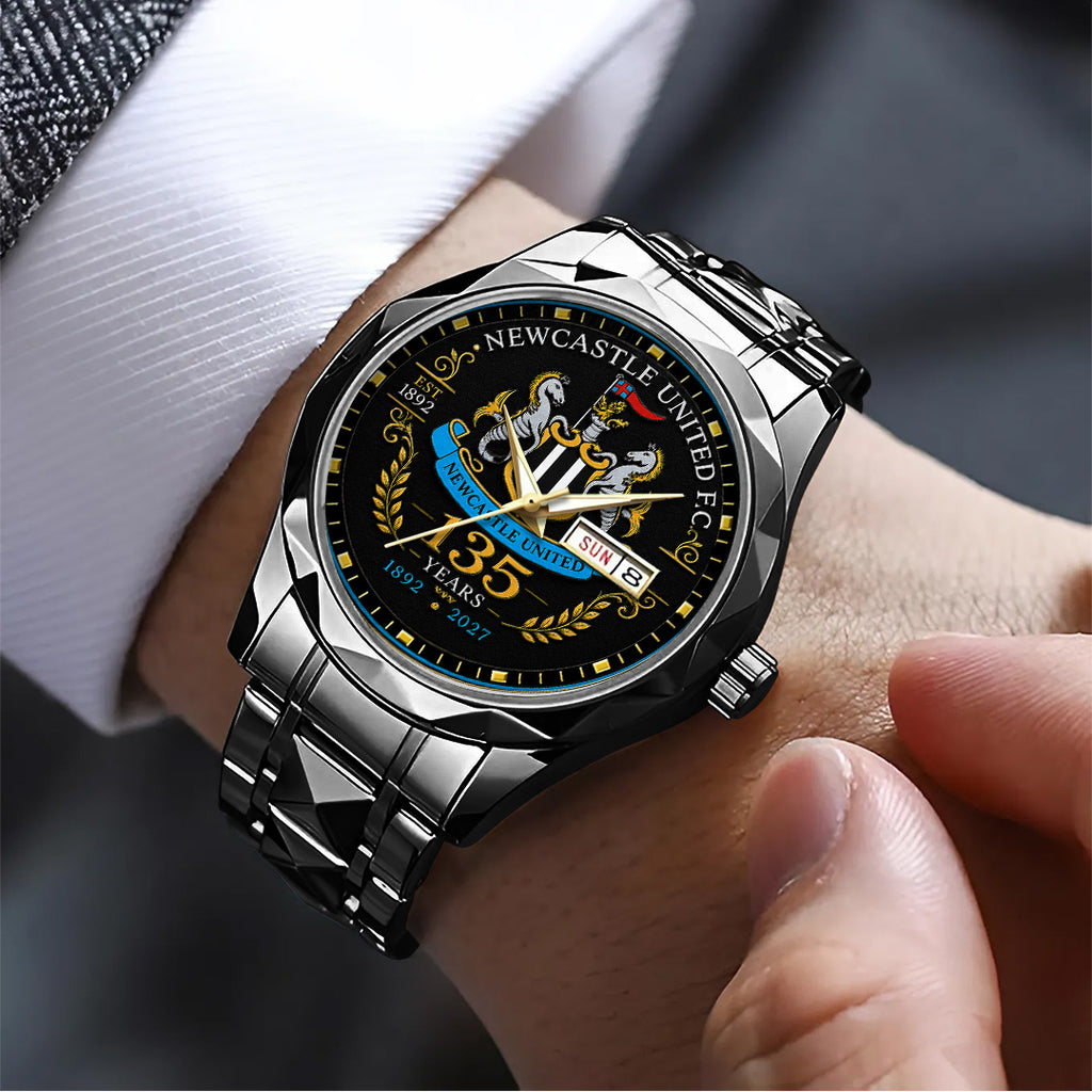 Newcastle United 135th Anniversary Alloy Luxury Quartz Watch – TANTN24184