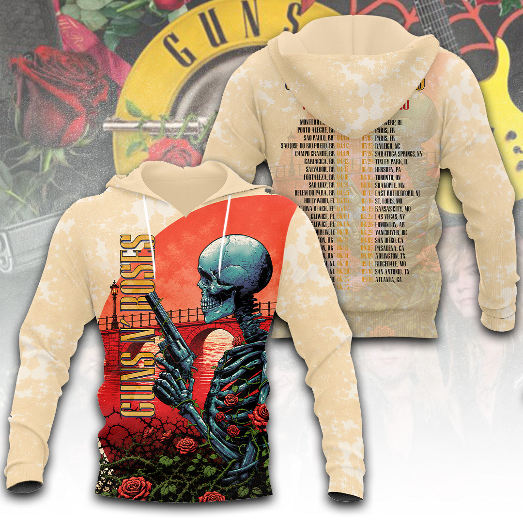 Guns N' Roses Tour 2026 3D Apparel – TANTN24304