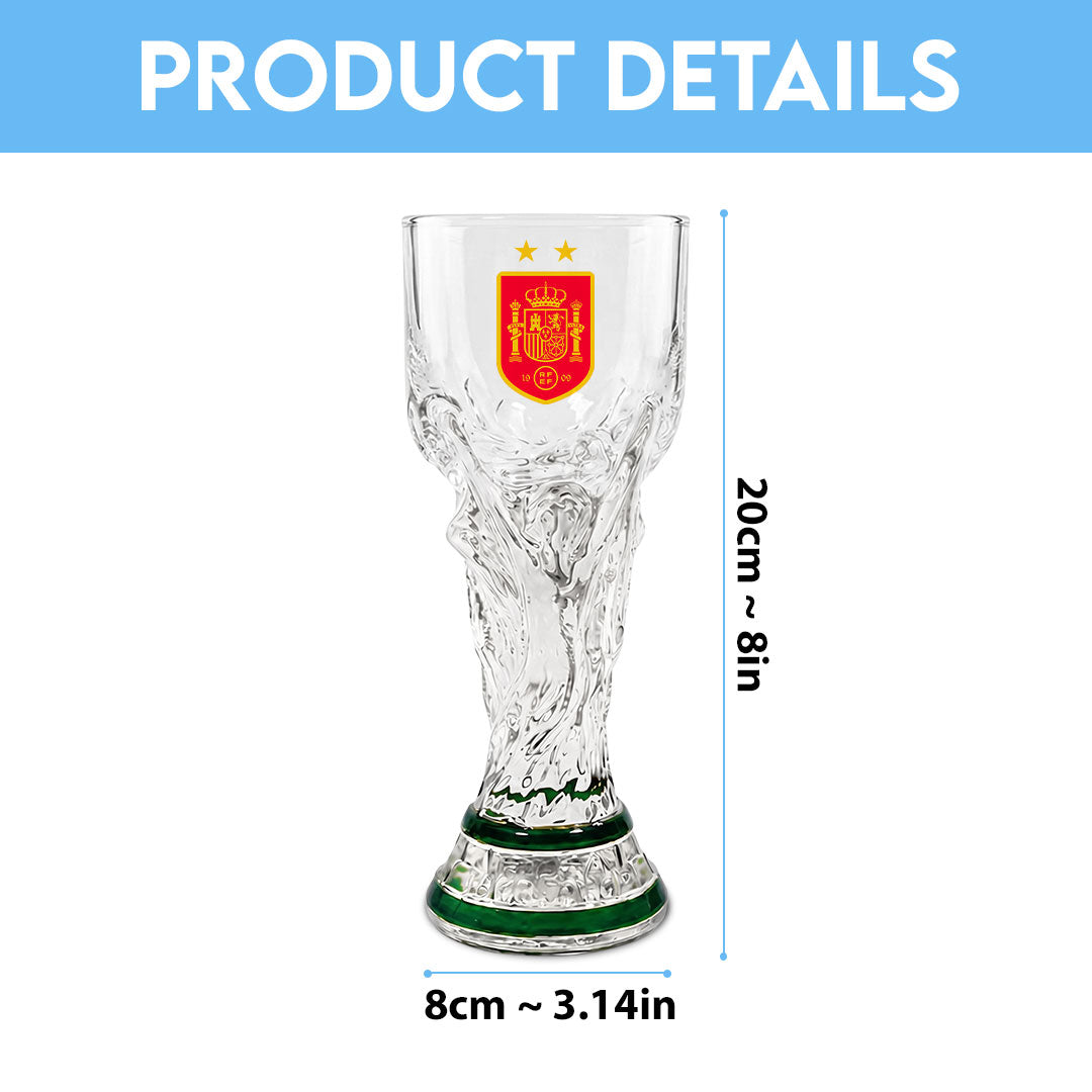 Spain National Team 2026 FIFA World Cup Champions Trophy Glass Cup – TANTN24371