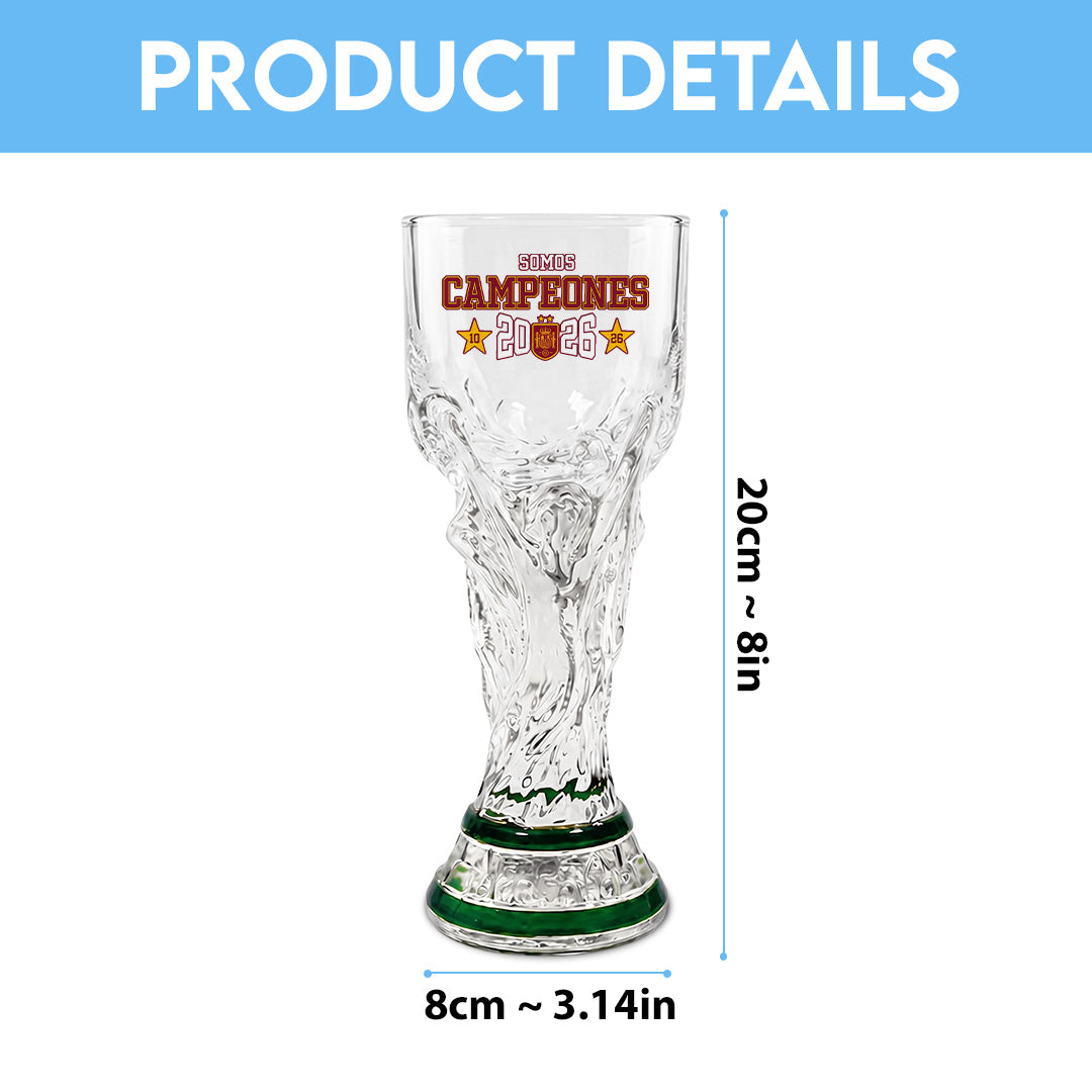 Spain National Team 2026 FIFA World Cup Champions Trophy Glass Cup – TANTN24374