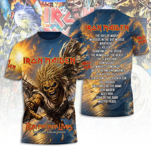 Iron Maiden Tour 2026 3D Apparel – TANTN24459