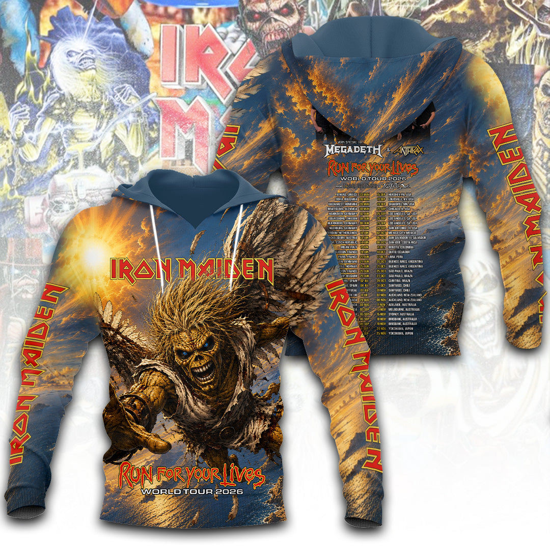 Iron Maiden Tour 2026 3D Apparel – TANTN24460