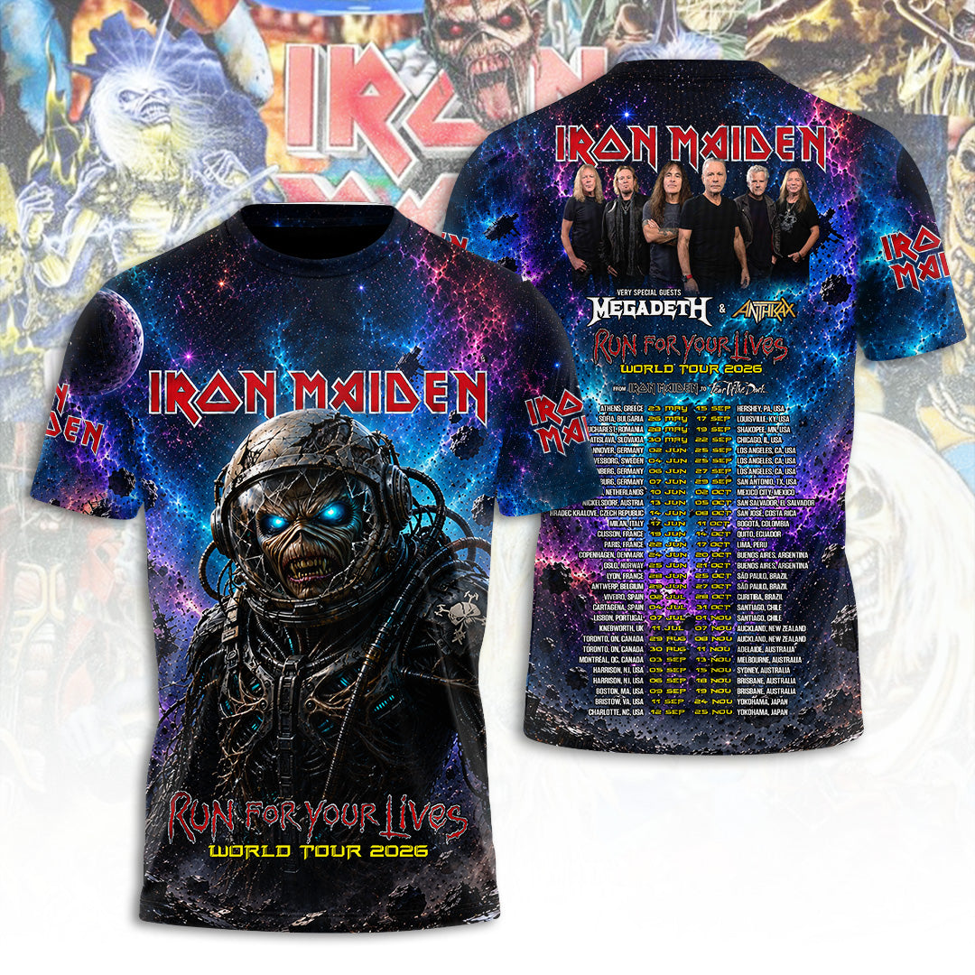 Iron Maiden Tour 2026 3D Apparel – TANTN24464