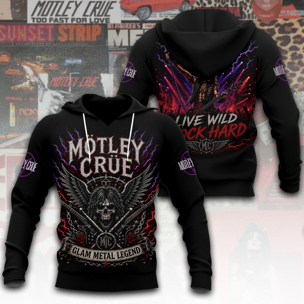 Mötley Crüe Tour 2026 3D Apparel – TANTN24485