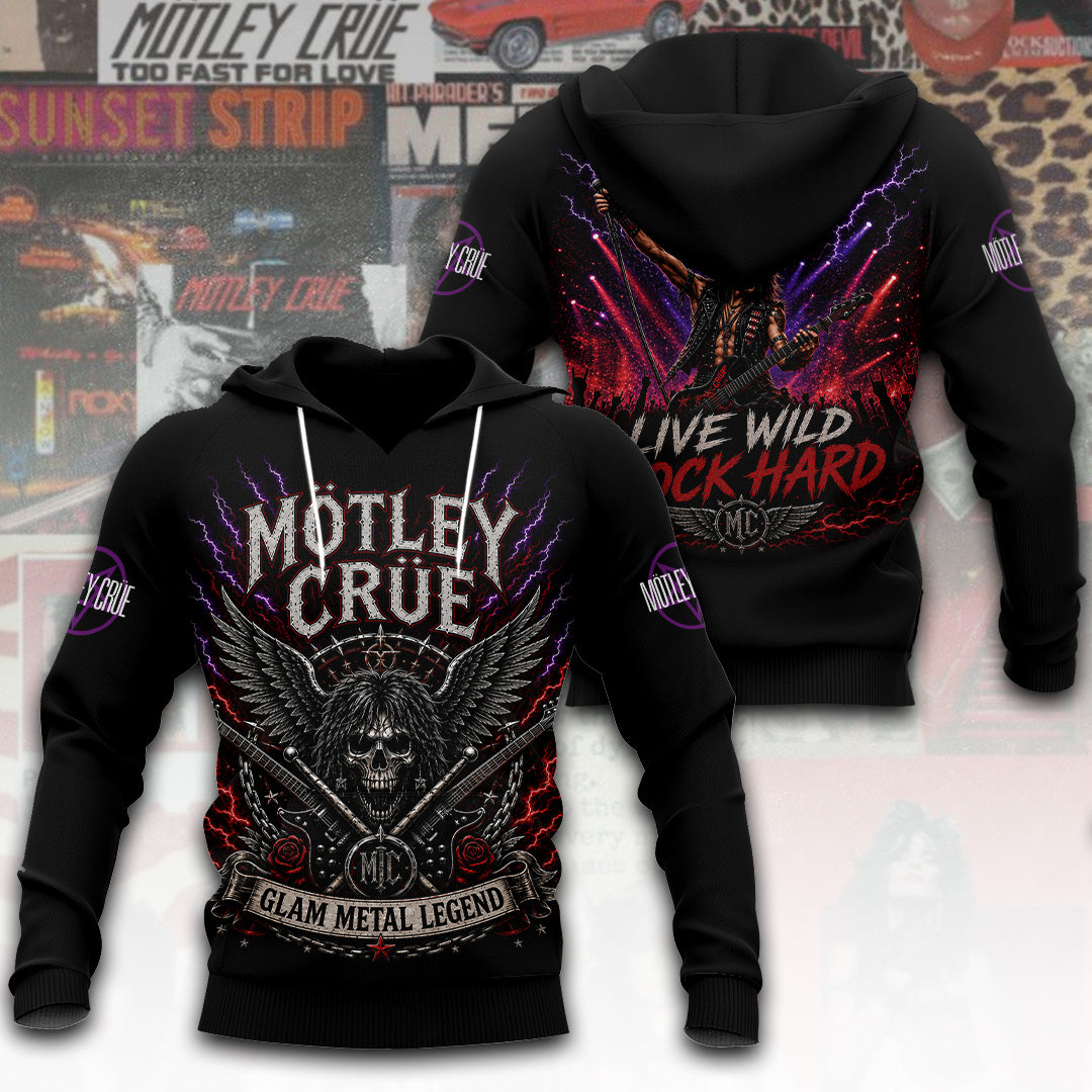 Mötley Crüe Tour 2026 3D Apparel – TANTN24485