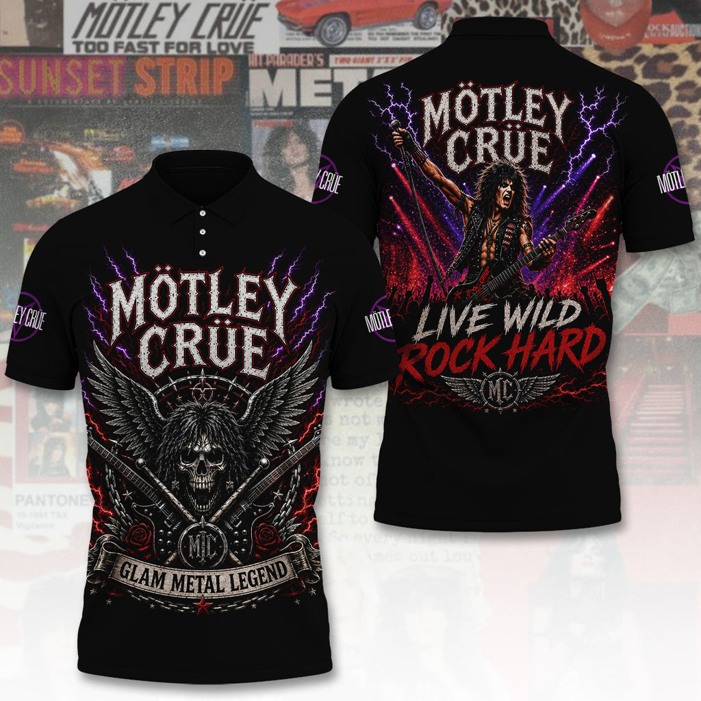 Mötley Crüe Tour 2026 3D Apparel – TANTN24485