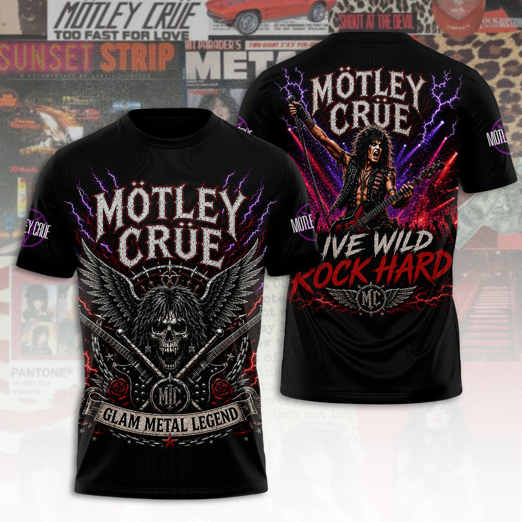 Mötley Crüe Tour 2026 3D Apparel – TANTN24485