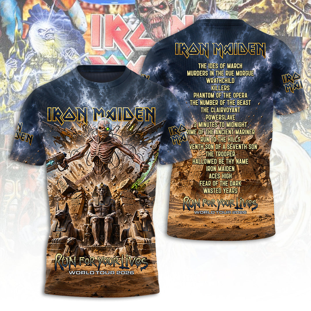 Iron Maiden Tour 2026 3D Apparel – TANTN24521