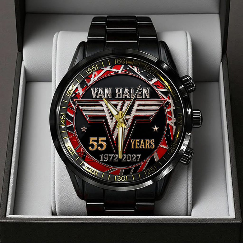 Van Halen 55 Years Anniversary Black Stainless Steel Watch – TANTN24558