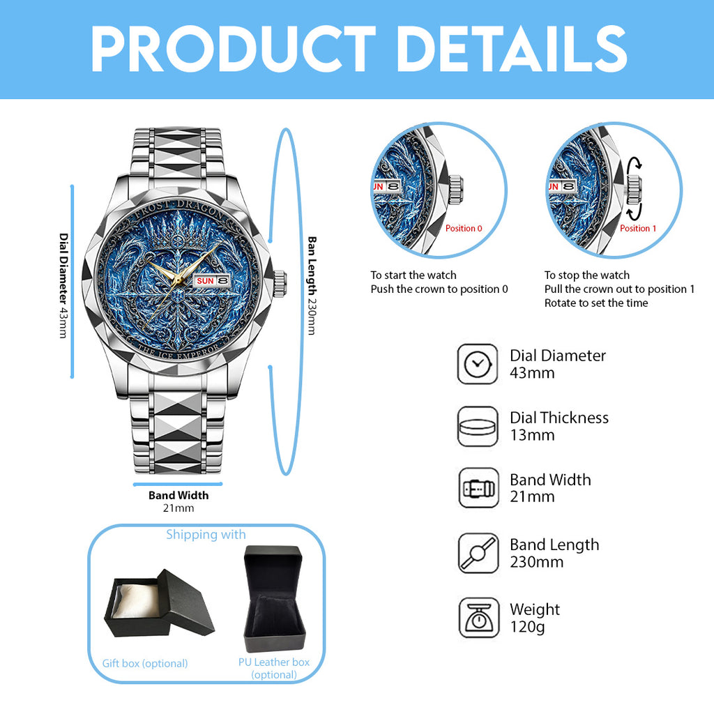 Frost Dragon Alloy Luxury Quartz Watch – TANTN24706