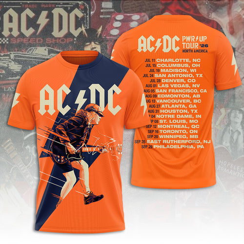 AC/DC World Tour 2026 3D Apparel – TANTN24736