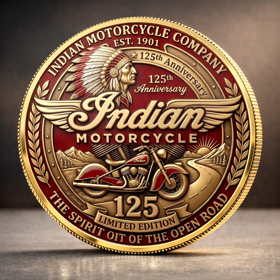 Indian Motorcycle 125th Anniversary Commemorative Coin – TANTN24767