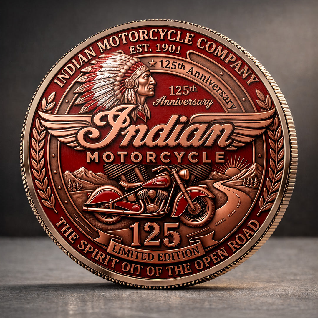 Indian Motorcycle 125th Anniversary Commemorative Coin – TANTN24767