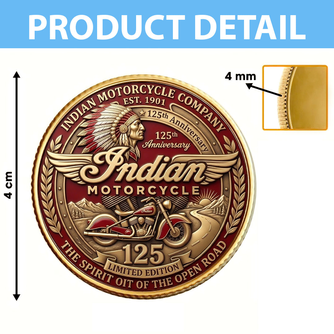Indian Motorcycle 125th Anniversary Commemorative Coin – TANTN24767