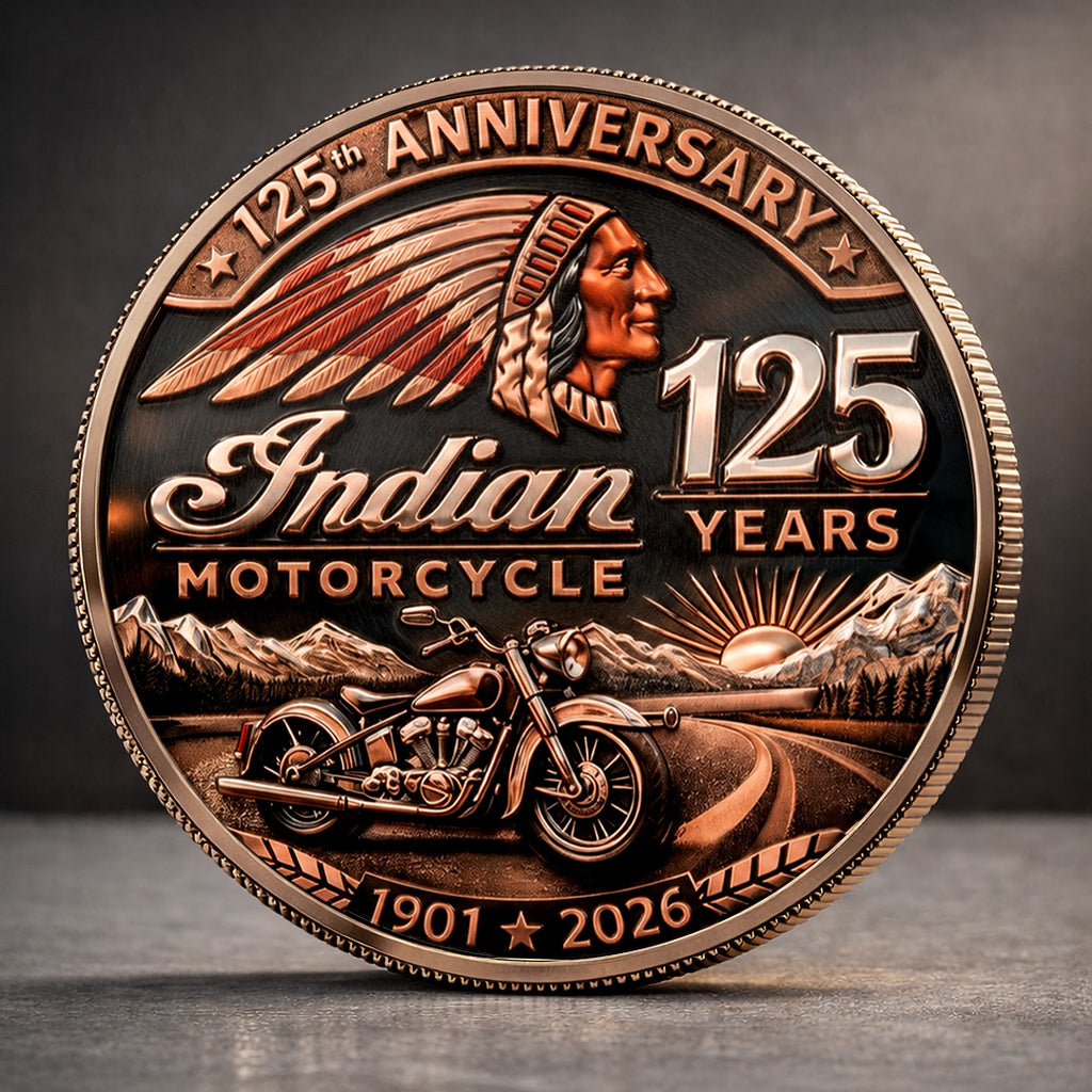 Indian Motorcycle 125th Anniversary Commemorative Coin – TANTN24769