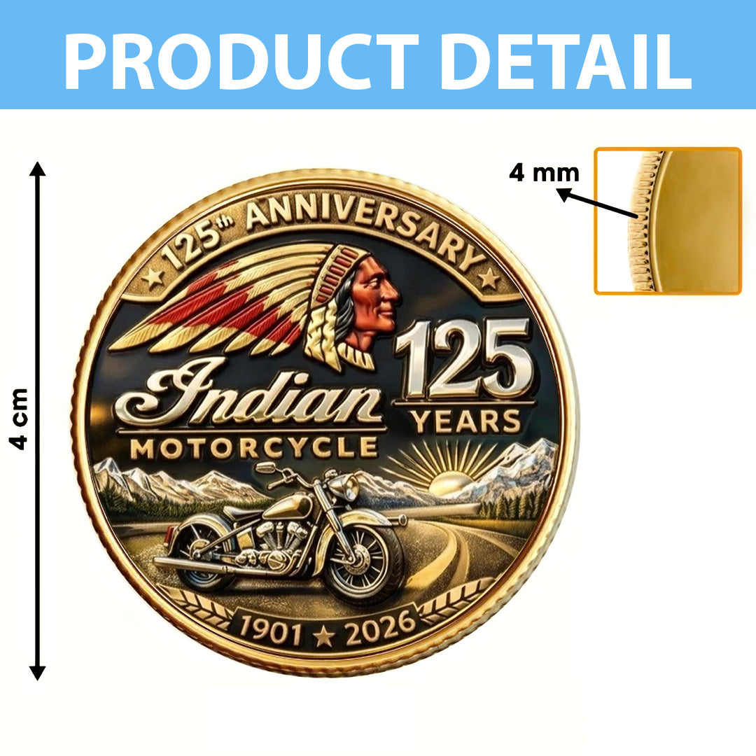 Indian Motorcycle 125th Anniversary Commemorative Coin – TANTN24769