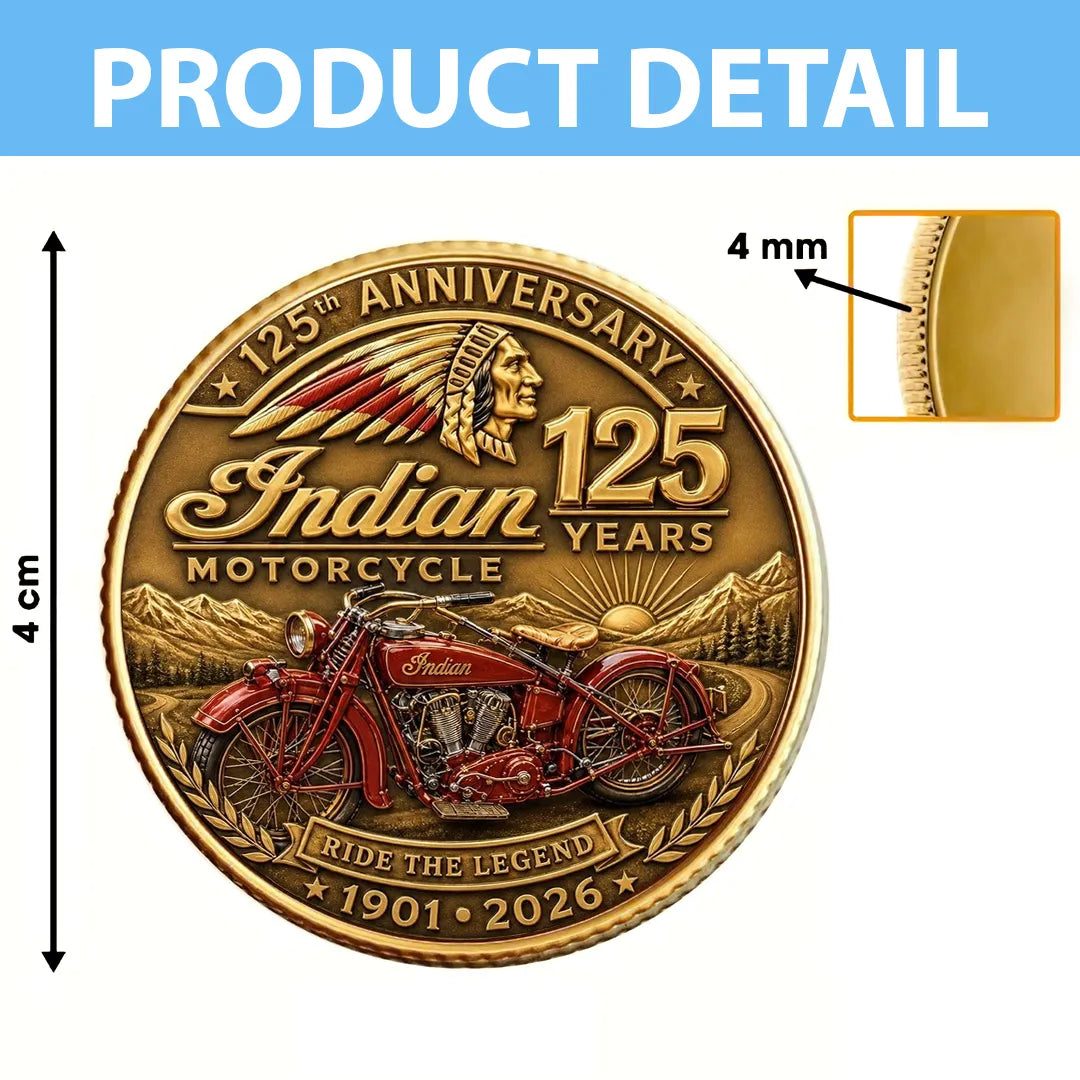 Indian Motorcycle 125th Anniversary Commemorative Coin – TANTN24772