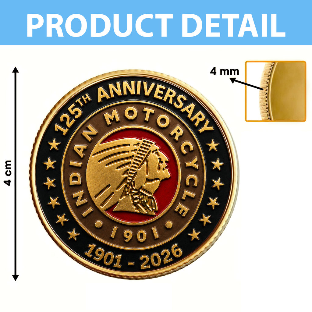 Indian Motorcycle 125th Anniversary Commemorative Coin – TANTN24800