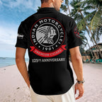 Indian Motorcycle 125th Anniversary Short Sleeve Button-Down Shirt – TANTN24829