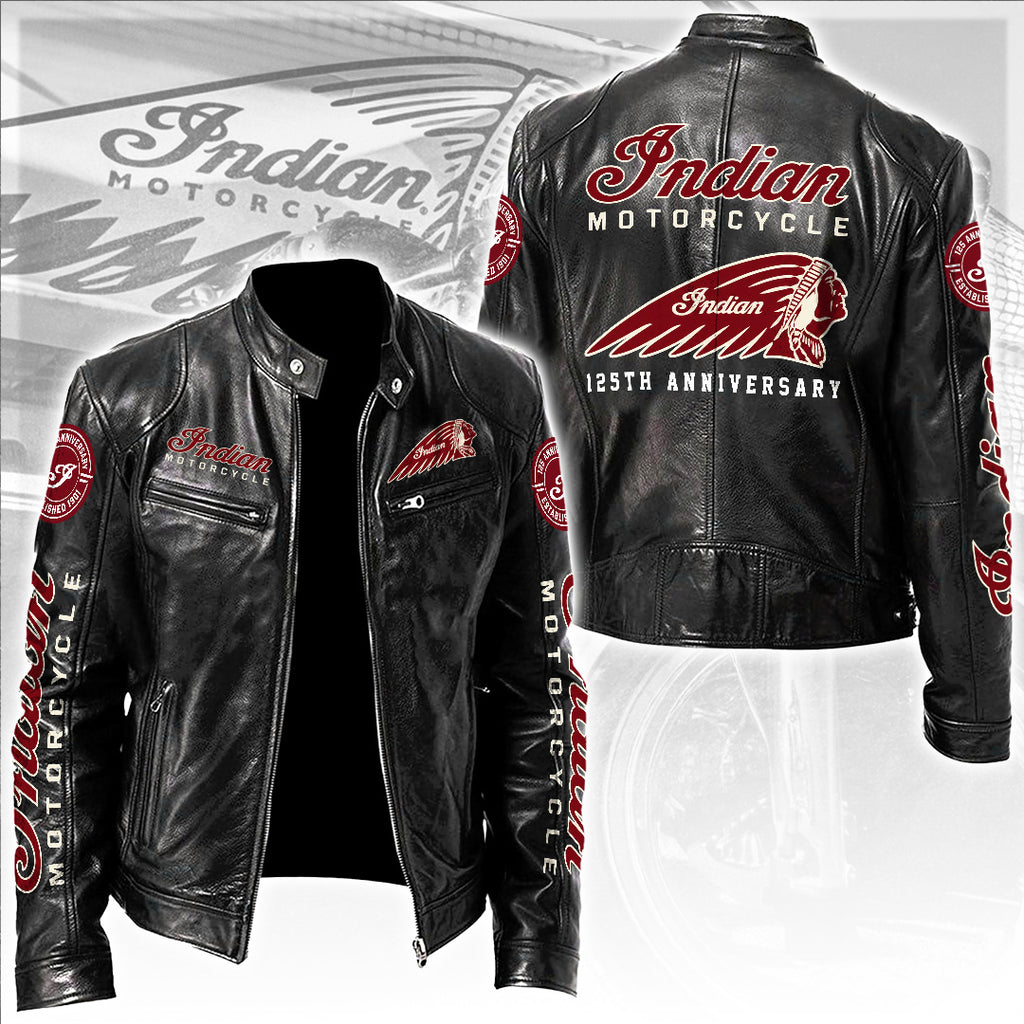 Indian Motorcycle 125th Anniversary Motorcycle Leather Jacket – TANTN24850