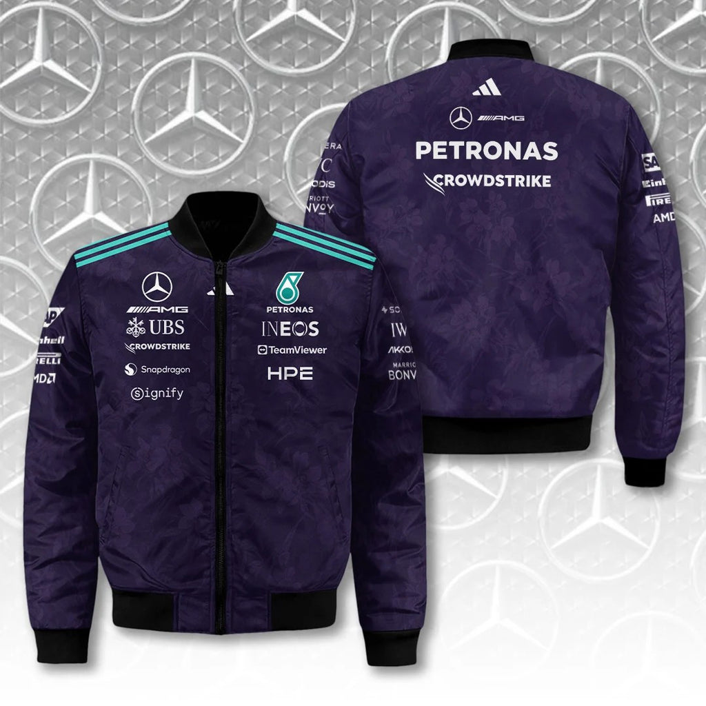 Mercedes AMG Petronas F1 Team Vanda Bloom 2026 3D Bomber Jacket – TANTN25287