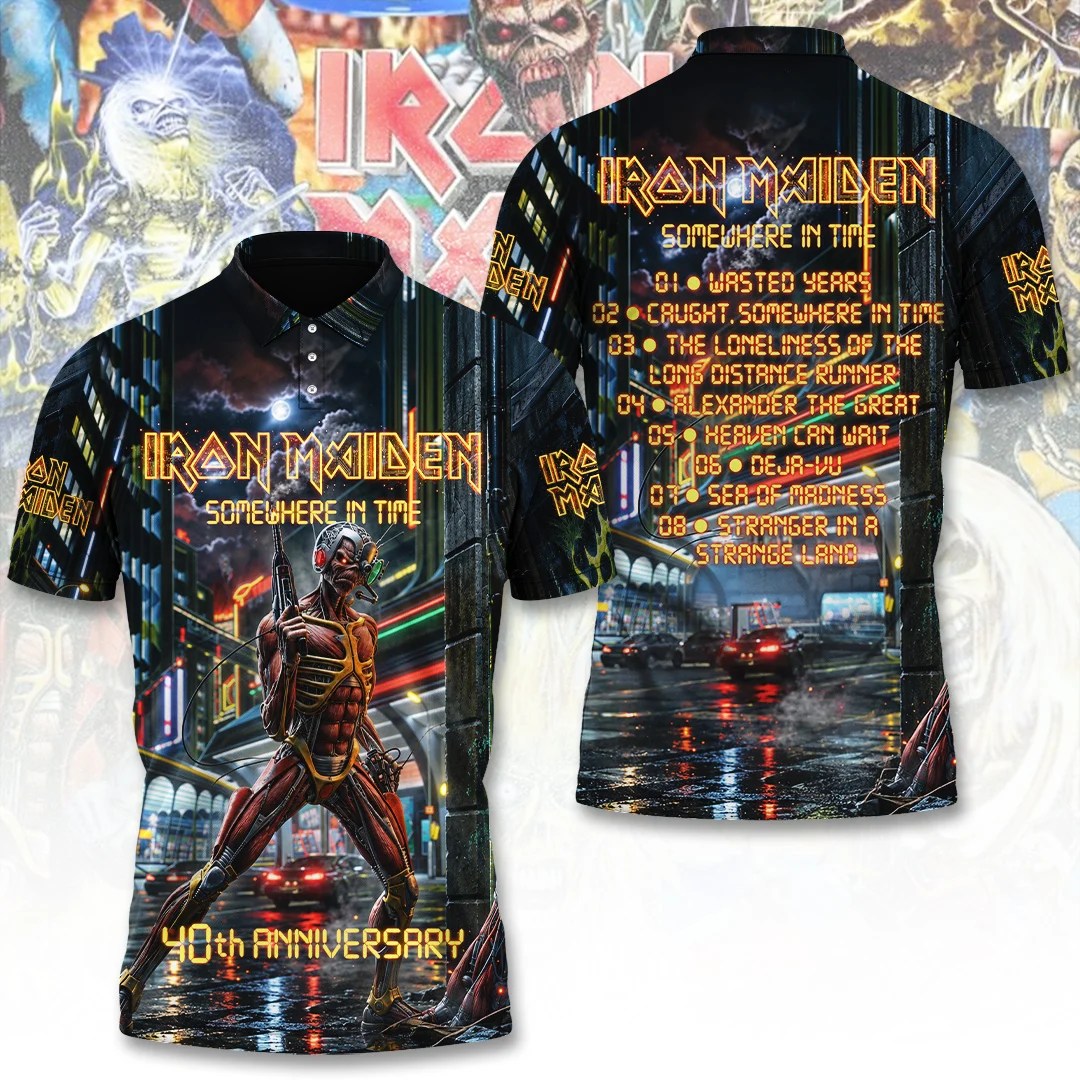 Iron Maiden Somewhere In Time 40th Anniversary 3D Apparel – TANTN25332
