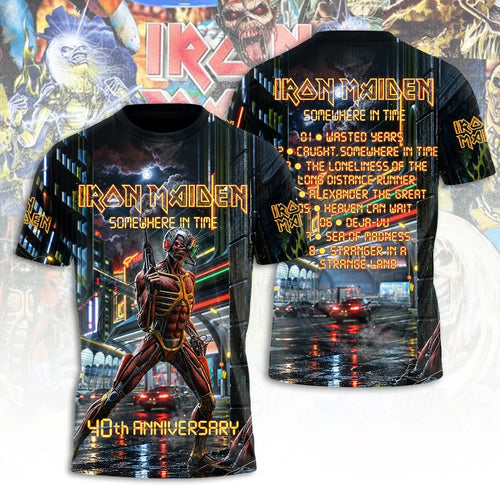 Iron Maiden Somewhere In Time 40th Anniversary 3D Apparel – TANTN25332