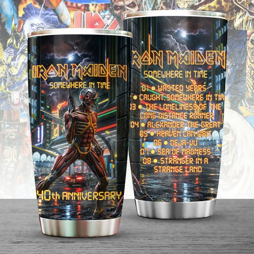 Iron Maiden Somewhere In Time 40th Anniversary Tumbler Cup – TANTN25333