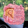 Dolly Parton Custom Shape 2-sided Acrylic Car Ornament – TANTN25346