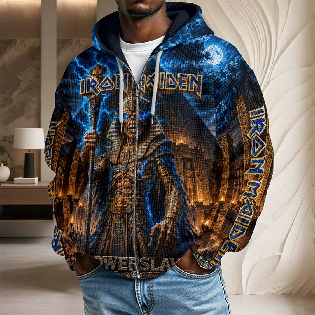 Iron Maiden Tour 2026 3D Unisex Waffle Hoodie – TANTN25456