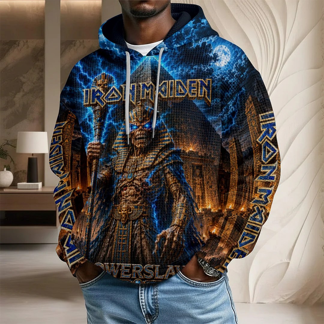 Iron Maiden Tour 2026 3D Unisex Waffle Hoodie – TANTN25456