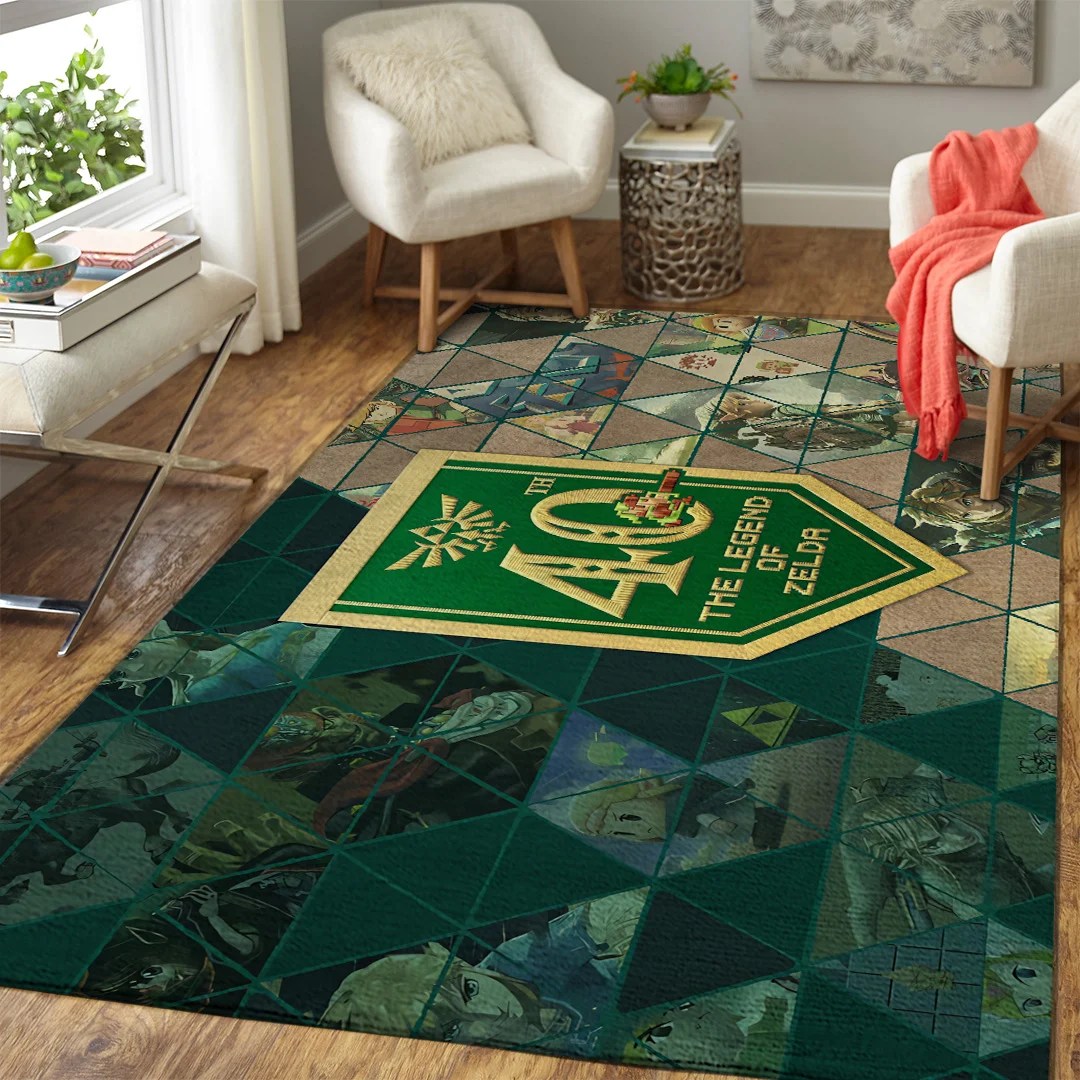 The Legend of Zelda 40th Anniversary Rectangular Rug – TANTN25483