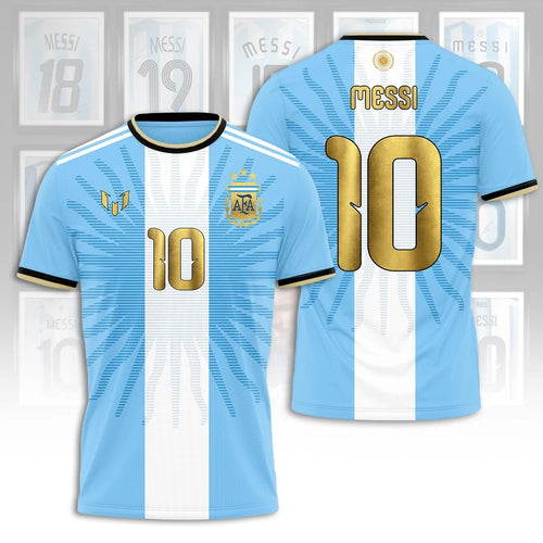 Argentina National Football Team x Lionel Messi Farewell 3D Apparel – TANTN25702