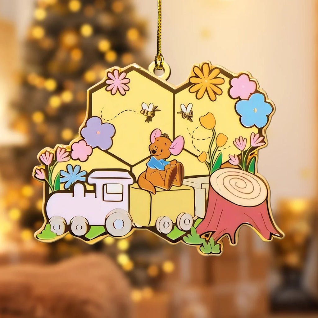 6PCS Winnie-the-Pooh Custom Shape 2-Side Printed Acrylic Ornament – TANTN25730