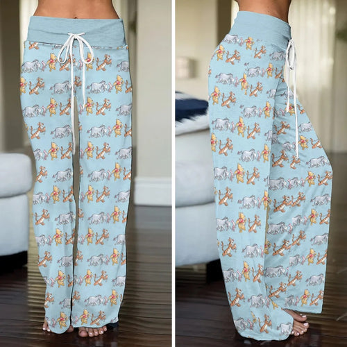 Winnie-the-Pooh High-Waisted Straight-Leg Trousers – TANTN25797