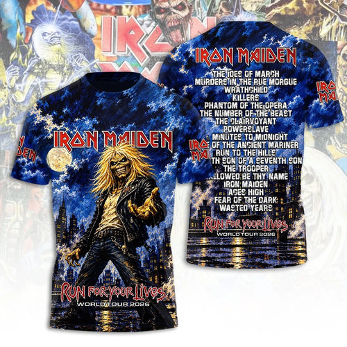 Iron Maiden Tour 2026 3D Apparel – TANTN25858