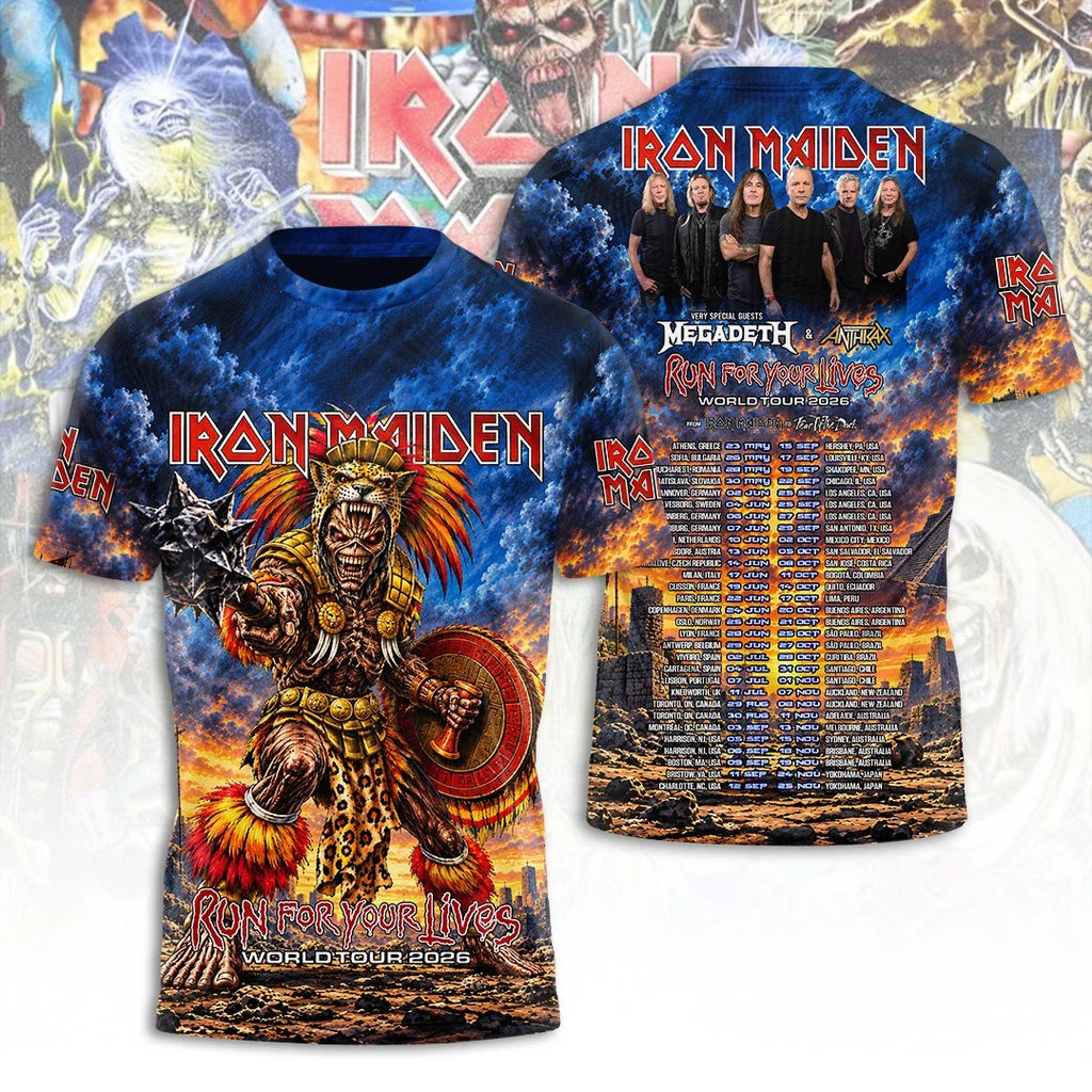Iron Maiden Tour 2026 3D Apparel – TANTN25861