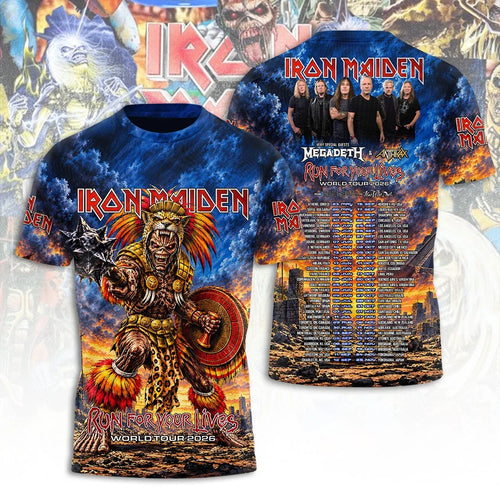 Iron Maiden Tour 2026 3D Apparel – TANTN25861