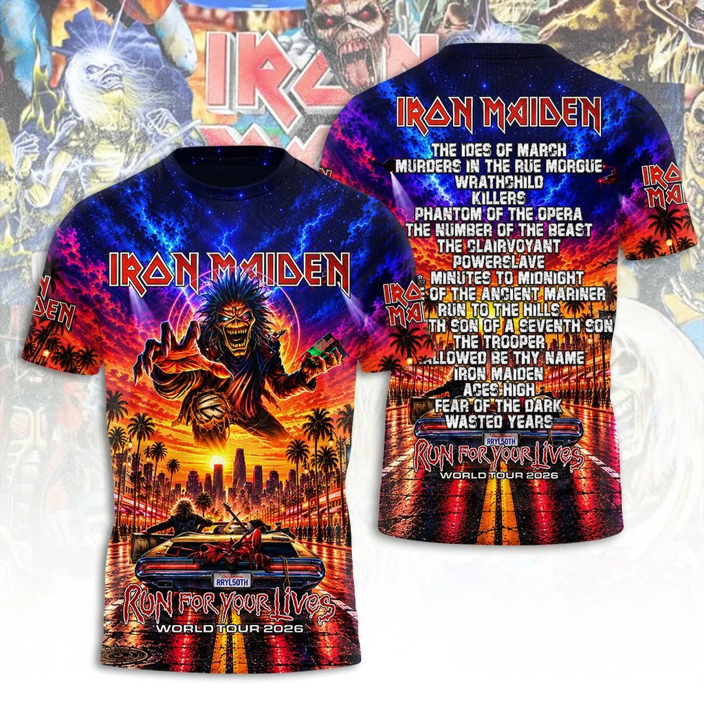 Iron Maiden Tour 2026 3D Apparel – TANTN25928