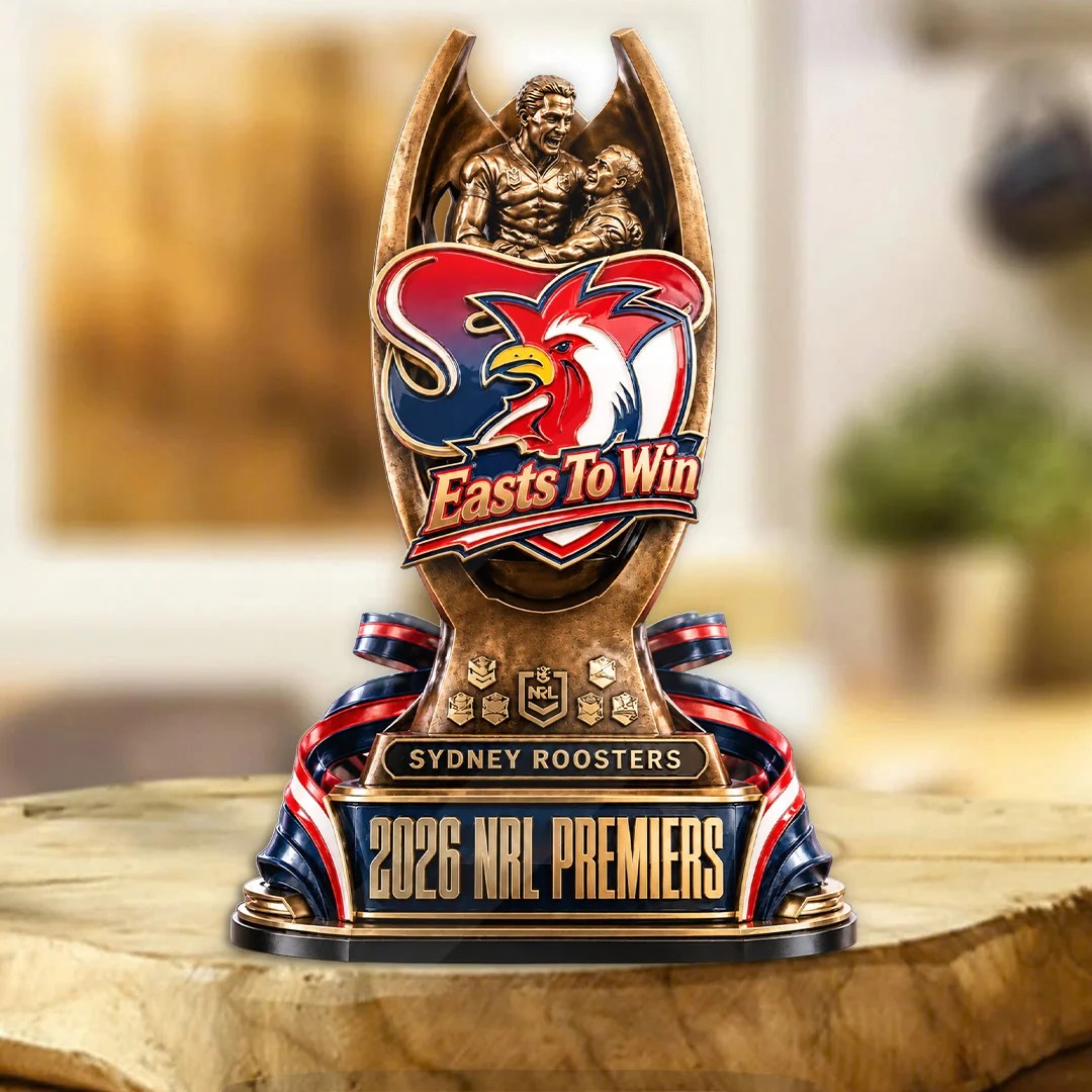 Sydney Roosters 2026 NRL Premiers Custom Shape Acrylic Plaque – TANTN25959