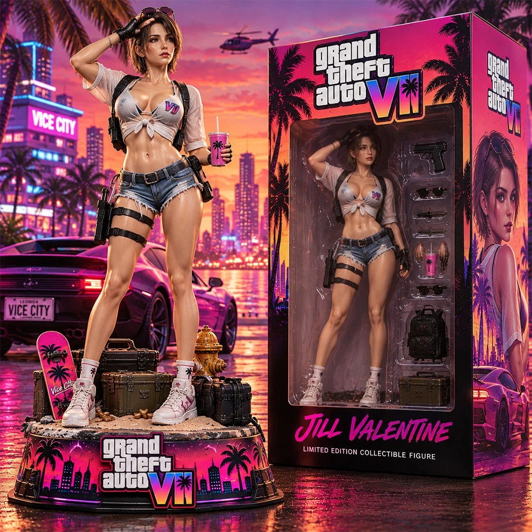 Grand Theft Auto VI x Jill Valentine 3D Collectible Vinyl Figure – TANTN26163