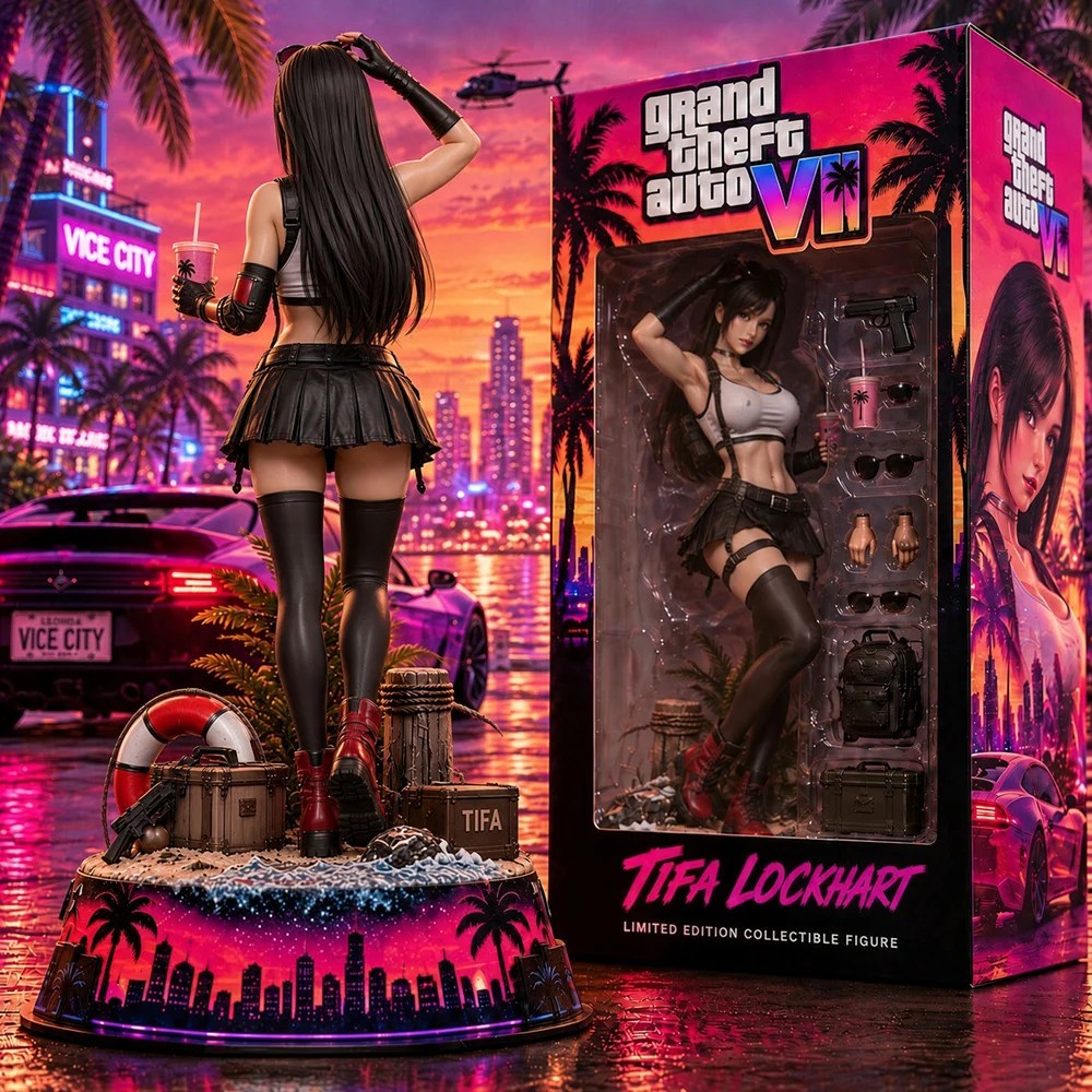 Grand Theft Auto VI x Tifa Lockhart 3D Collectible Vinyl Figure – TANTN26194