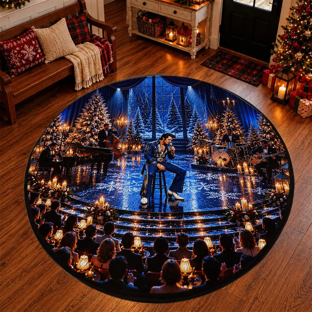 Elvis Presley Foldable Round Rug – TANTN26211