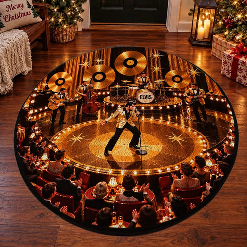 Elvis Presley Foldable Round Rug – TANTN26212