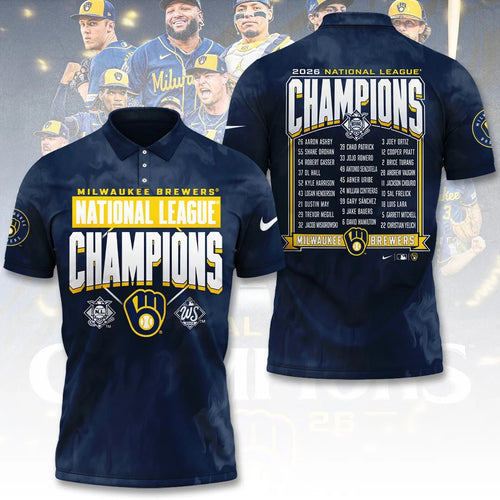 Milwaukee Brewers 2026 National League Champions 3D Apparel – TANTN26301