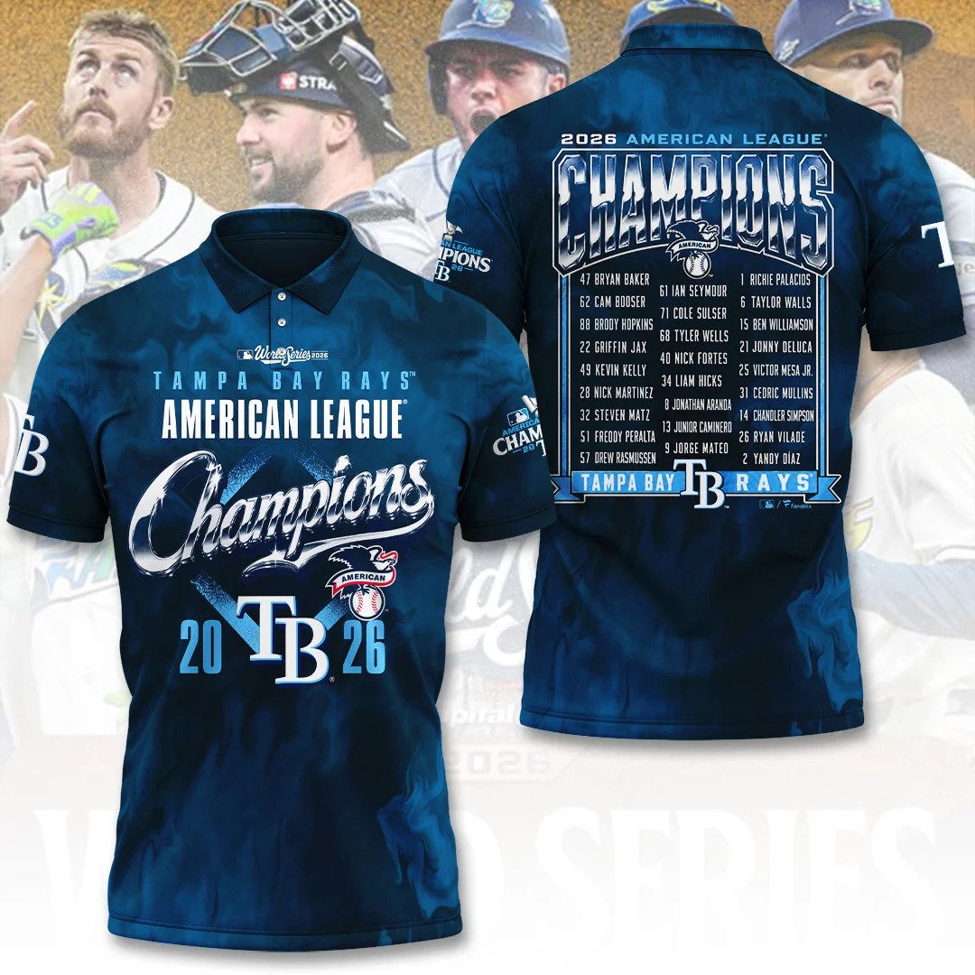 Tampa Bay Rays 2026 American League Champions 3D Apparel – TANTN26315